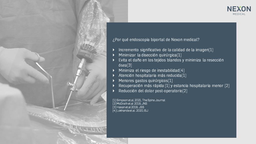 Endoscopia biportal de columna Endoscopia biportal de columna